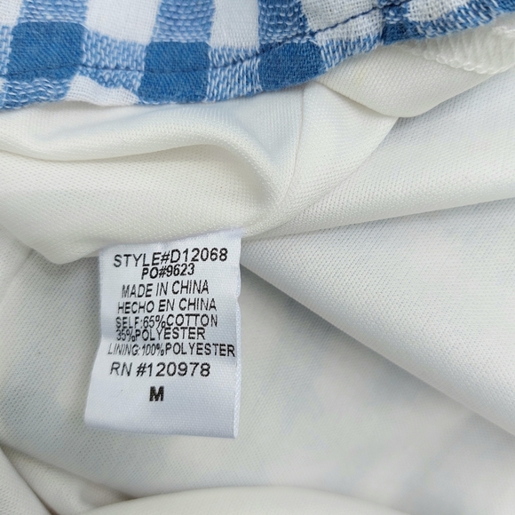 Blue Gingham Dress by Entro - Picture 7 of 7